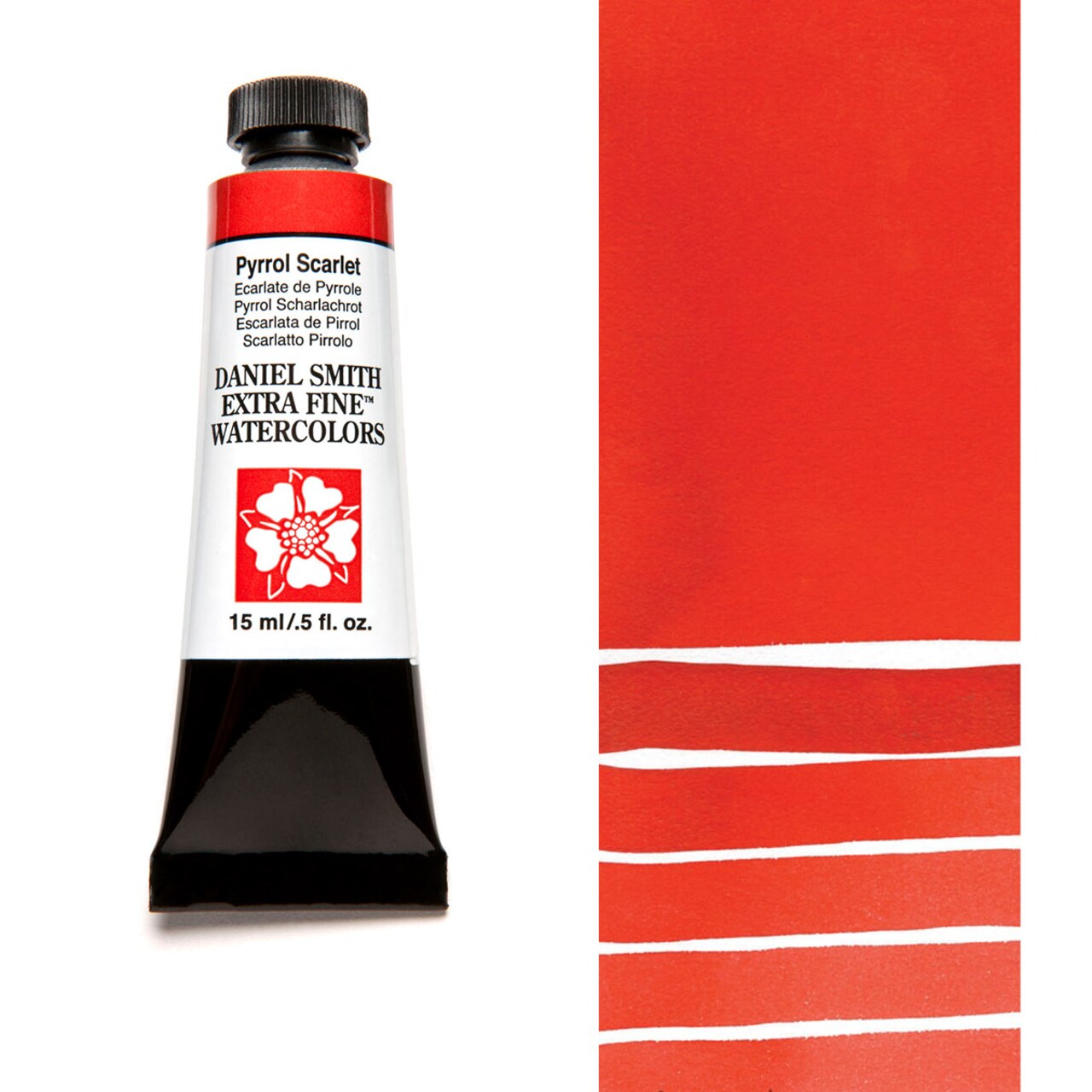 Daniel Smith Extra Fine Watercolors - Pyrrol Scarlet, 5 ml Tube